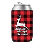 DC1000BEZ4CP-HOL Holiday Can Cooler With Full Color Custom Imprint